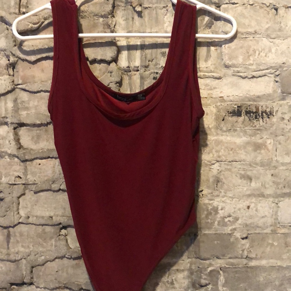 Burgundy bodysuit